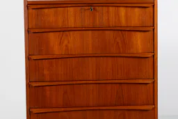 Danish Mid-Century Teak Tallboy Chest of Drawers, 1960s