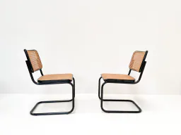 Set of 4 Vintage Cesca Chairs by Marcel Breuer for Thonet, 1980s