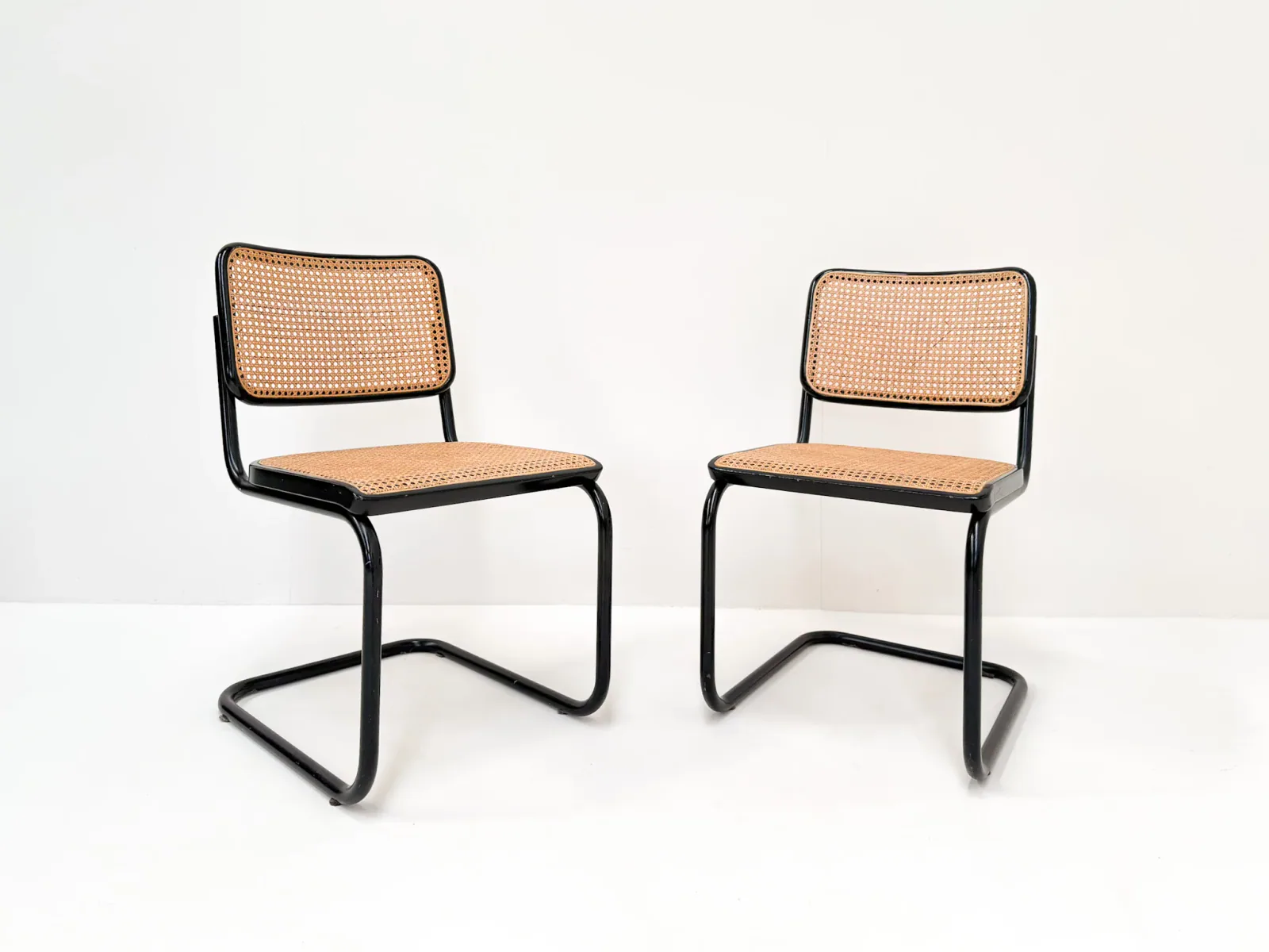 Set of 4 Vintage Cesca Chairs by Marcel Breuer for Thonet, 1980s