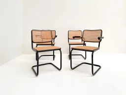 Set of 4 Vintage Cesca Chairs by Marcel Breuer for Thonet, 1980s