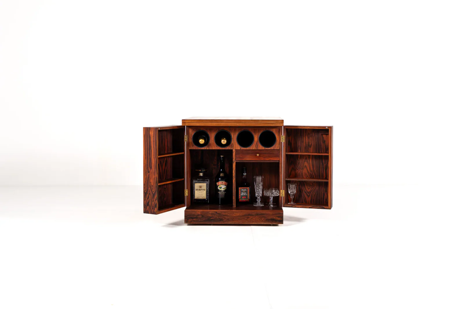 Vintage Mid-Century Rosewood Cube Bar Cabinet — Torbjørn Afdal for Bruksbo