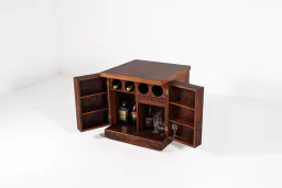 Vintage Mid-Century Rosewood Cube Bar Cabinet — Torbjørn Afdal for Bruksbo