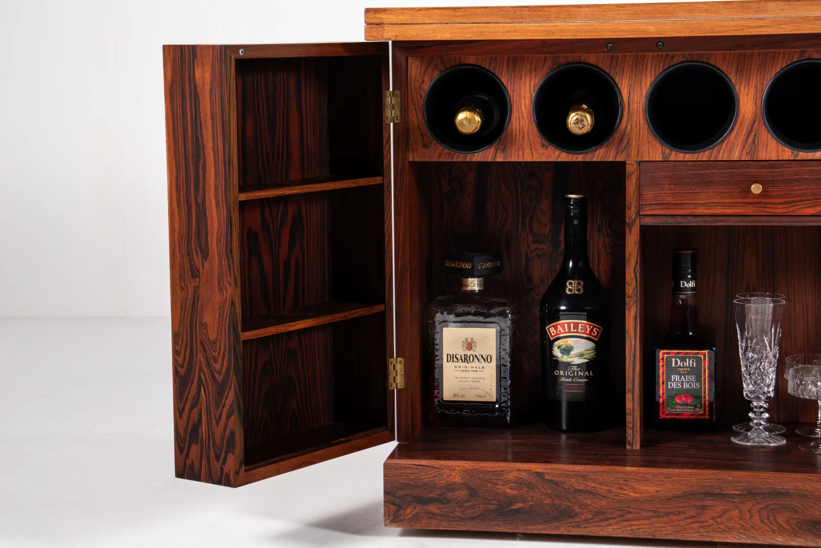 Vintage Mid-Century Rosewood Cube Bar Cabinet — Torbjørn Afdal for Bruksbo
