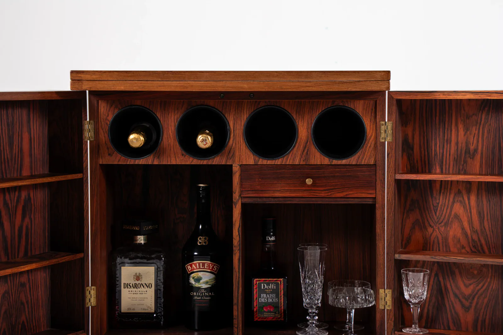 Vintage Mid-Century Rosewood Cube Bar Cabinet — Torbjørn Afdal for Bruksbo