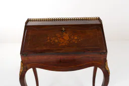 19th-Century Louis XV-Style Inlaid Writing Desk / Secretaire