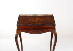 19th-Century Louis XV-Style Inlaid Writing Desk / Secretaire