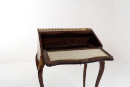 19th-Century Louis XV-Style Inlaid Writing Desk / Secretaire