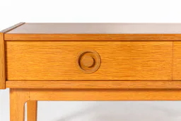 Mid-Century Danish Oak Low Cabinet with Drawers, 1960s
