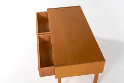 Mid-Century Danish Oak Low Cabinet with Drawers, 1960s