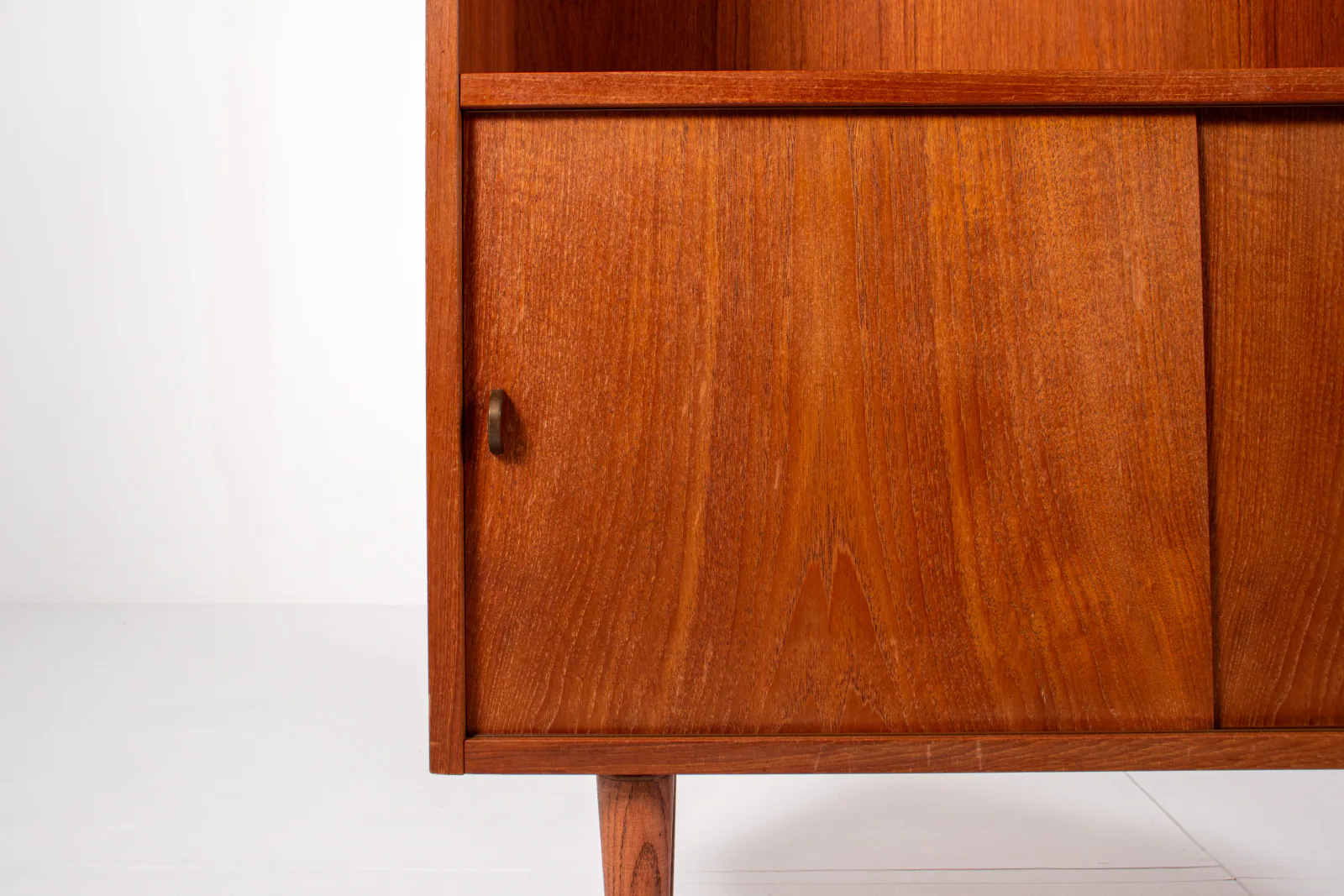 Danish Teak Bookcase with Sliding Doors by Sejling Skabe, 1960s