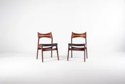 Set of 2 Danish Teak Dining Chairs by Erik Buch, Model 310, 1960s
