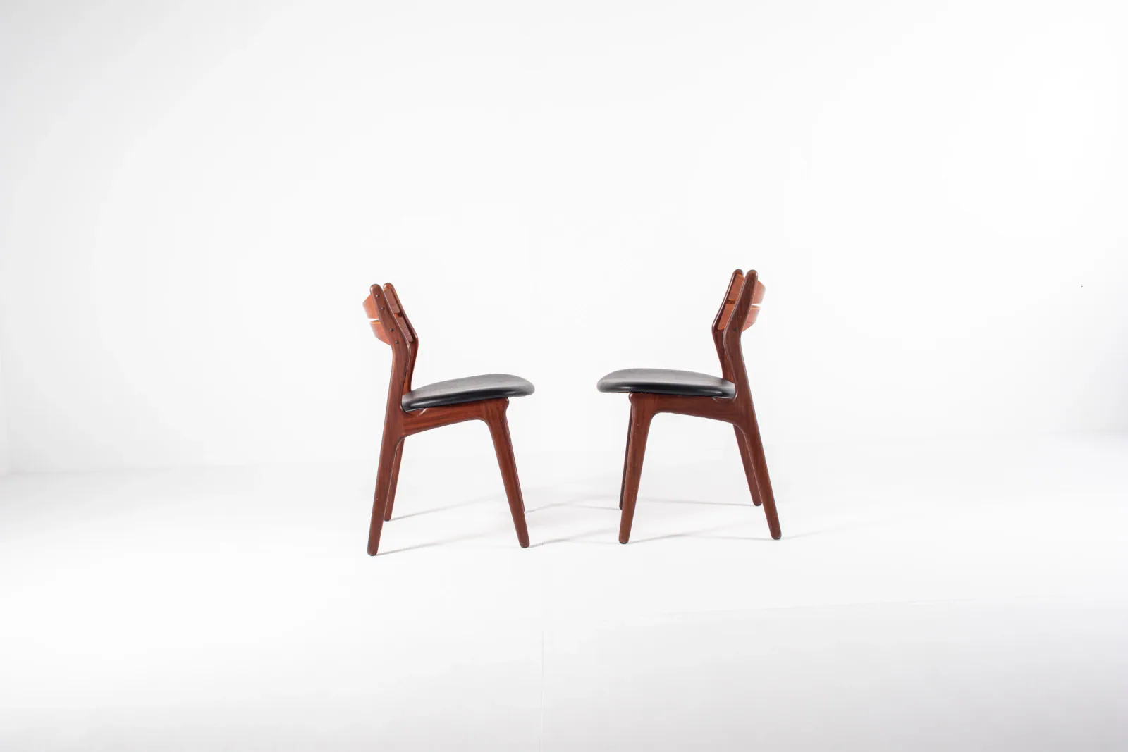 Set of 2 Danish Teak Dining Chairs by Erik Buch, Model 310, 1960s