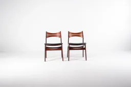 Set of 2 Danish Teak Dining Chairs by Erik Buch, Model 310, 1960s