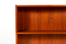 1960s Danish Teak-Veneer Open Bookcase