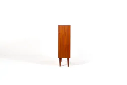 1960s Danish Teak-Veneer Open Bookcase