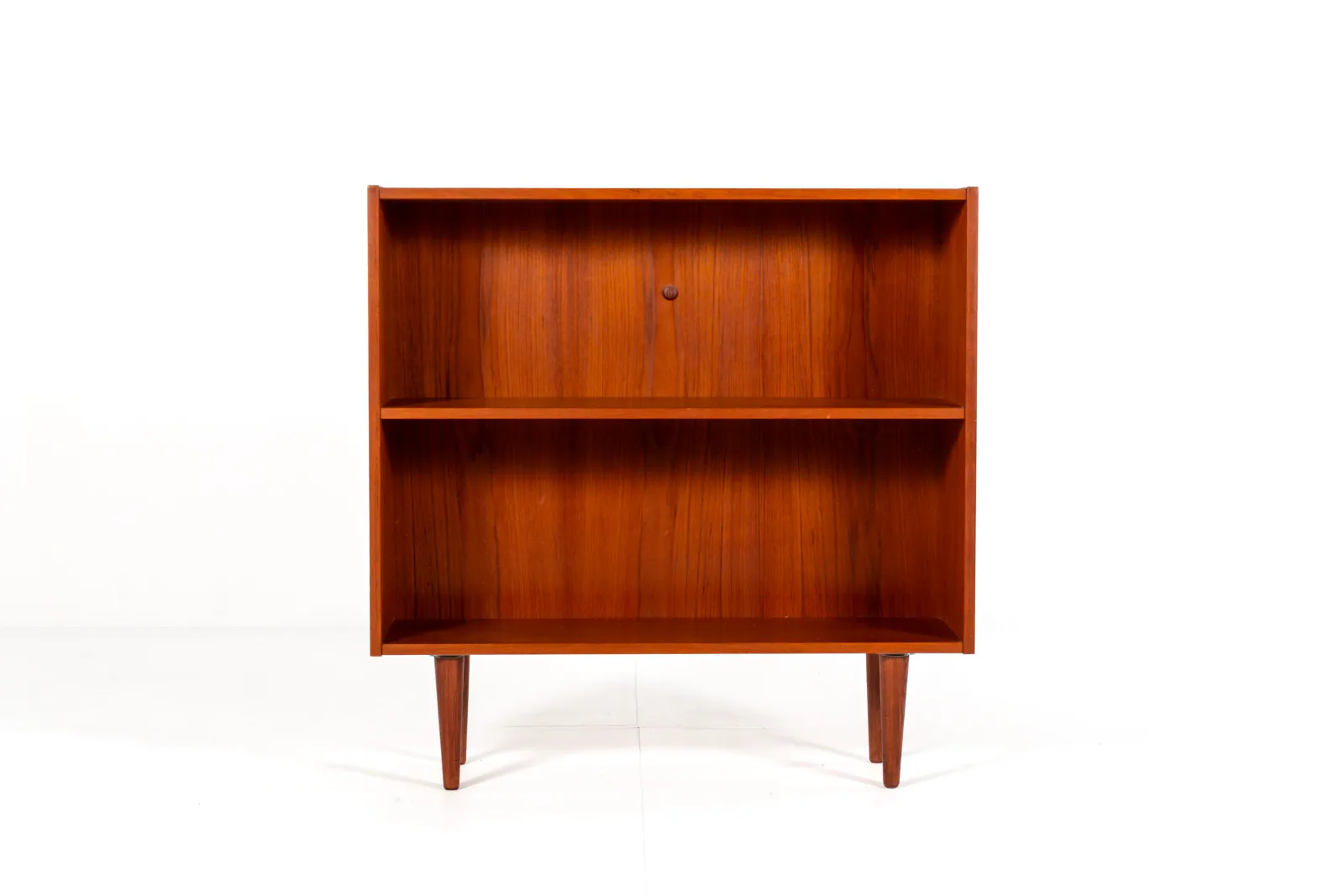 1960s Danish Teak-Veneer Open Bookcase