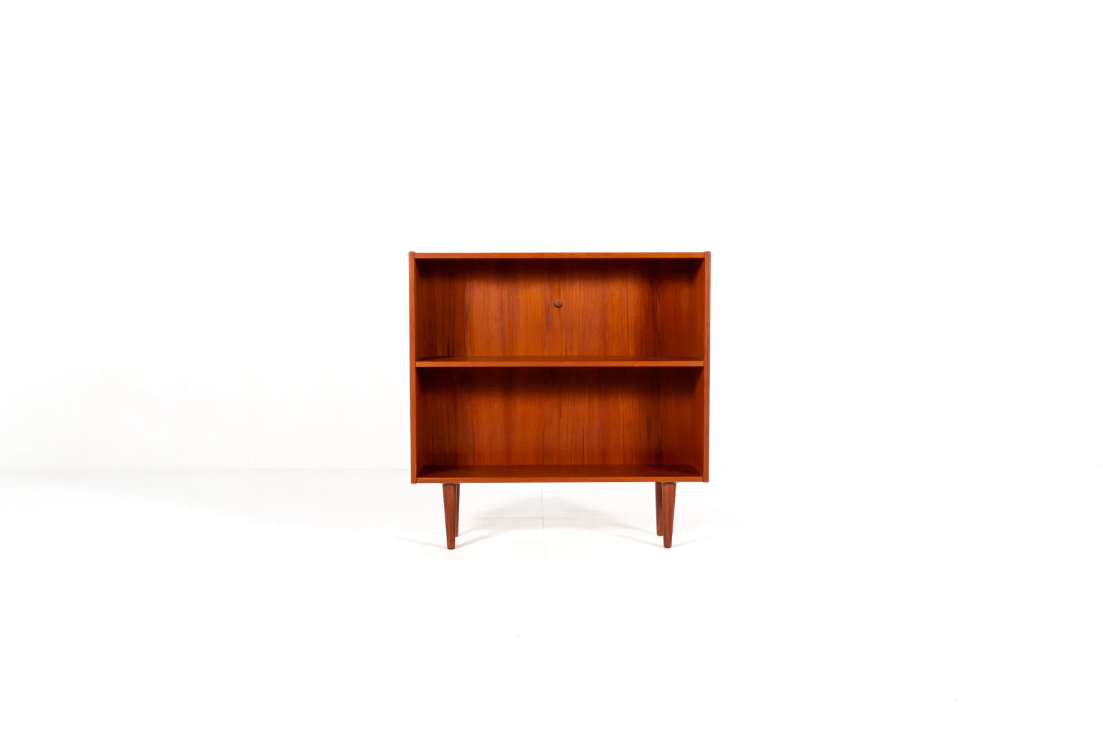 1960s Danish Teak-Veneer Open Bookcase