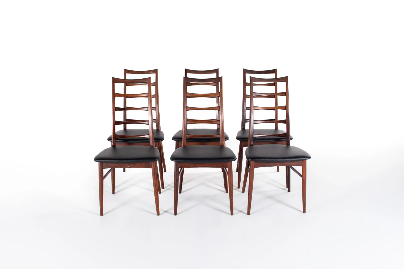 Set of 6 “Lis” Dining Chairs by Niels Koefoed for Hornslet Møbelfabrik, Denmark, 1960s