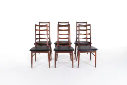 Set of 6 “Lis” Dining Chairs by Niels Koefoed for Hornslet Møbelfabrik, Denmark, 1960s