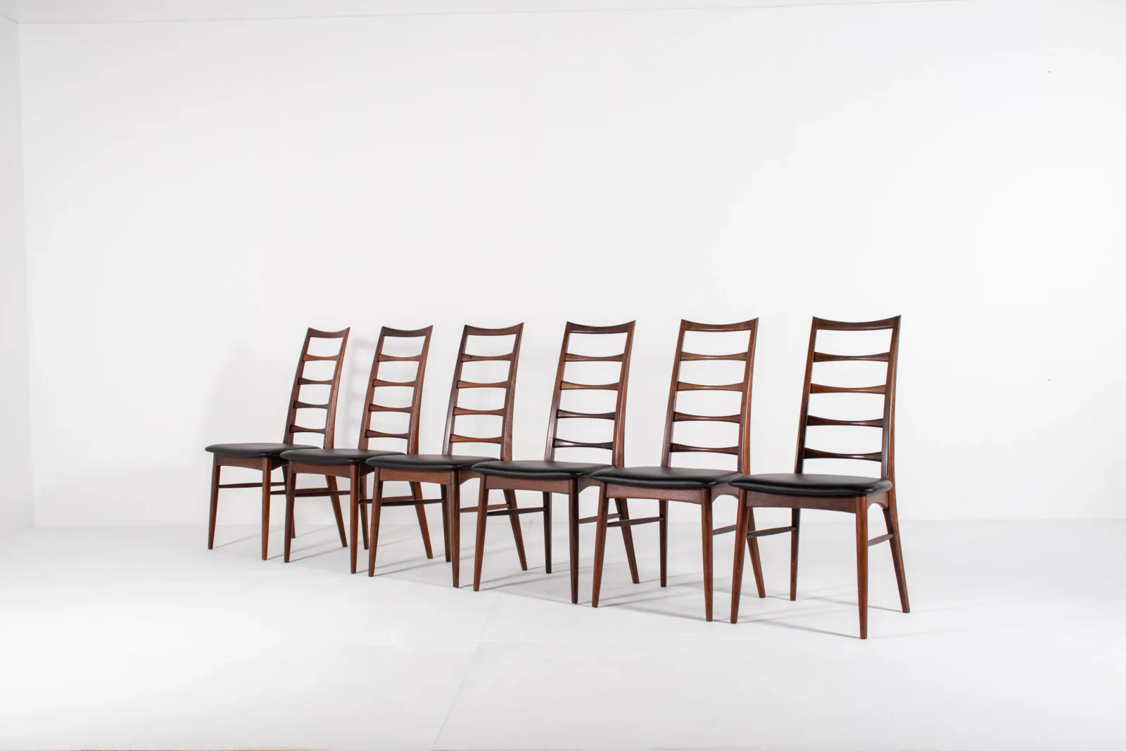 Set of 6 “Lis” Dining Chairs by Niels Koefoed for Hornslet Møbelfabrik, Denmark, 1960s