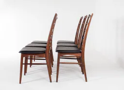 Set of 6 “Lis” Dining Chairs by Niels Koefoed for Hornslet Møbelfabrik, Denmark, 1960s