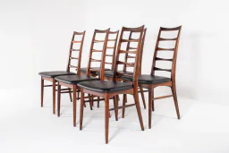 Set of 6 “Lis” Dining Chairs by Niels Koefoed for Hornslet Møbelfabrik, Denmark, 1960s