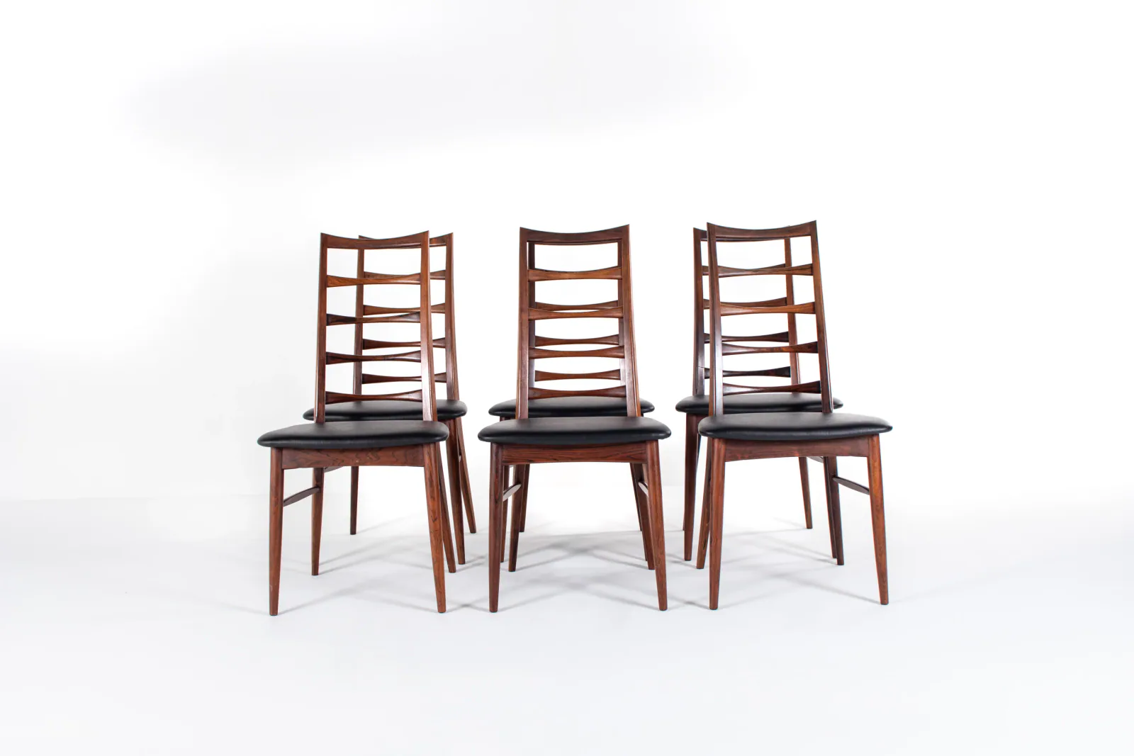 Set of 6 “Lis” Dining Chairs by Niels Koefoed for Hornslet Møbelfabrik, Denmark, 1960s