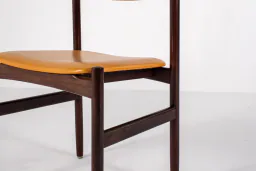 Set of Six Danish Mid-Century Modern Rosewood Dining Chairs, 1960s