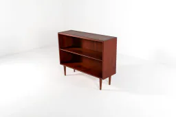 Mid-Century Danish Teak Bookcase by Børge Mogensen for Søborg Møbler, 1960s