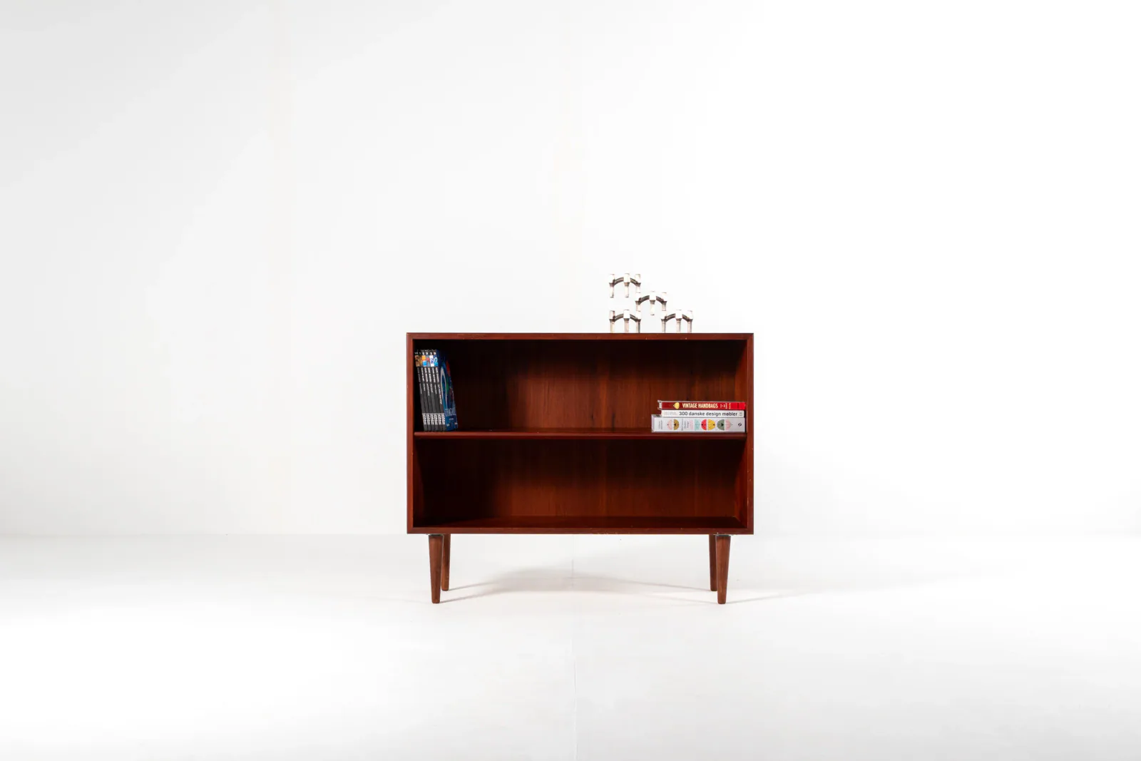 Mid-Century Danish Teak Bookcase by Børge Mogensen for Søborg Møbler, 1960s