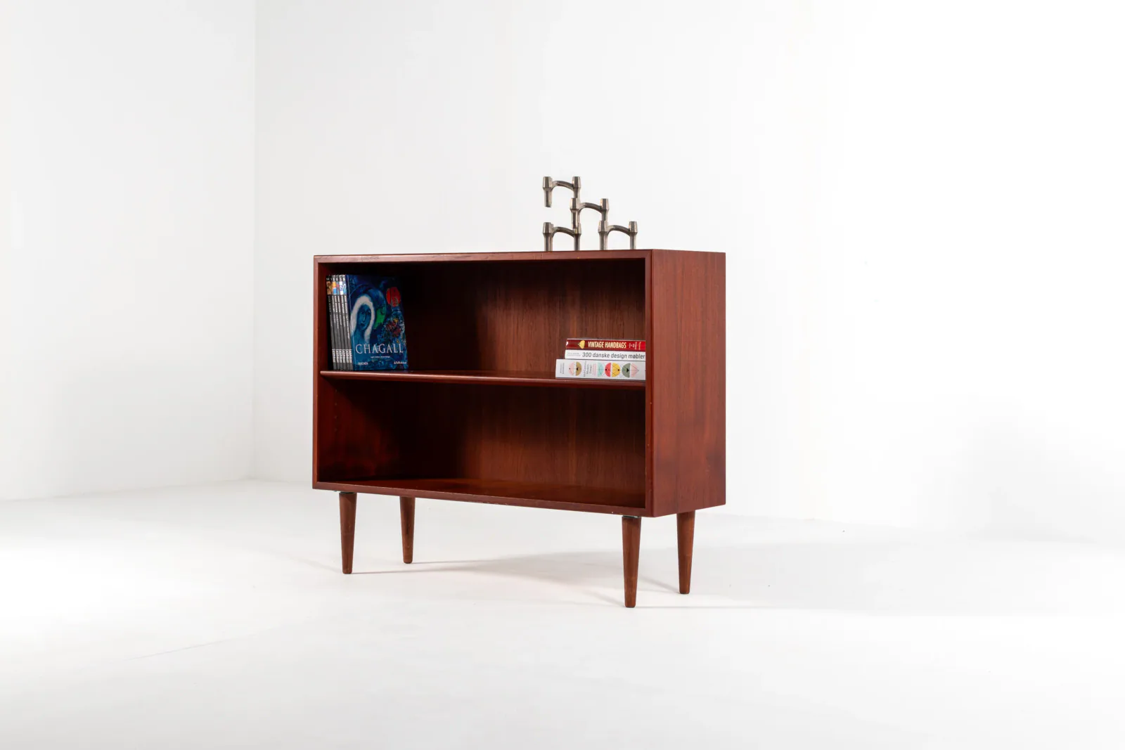Mid-Century Danish Teak Bookcase by Børge Mogensen for Søborg Møbler, 1960s