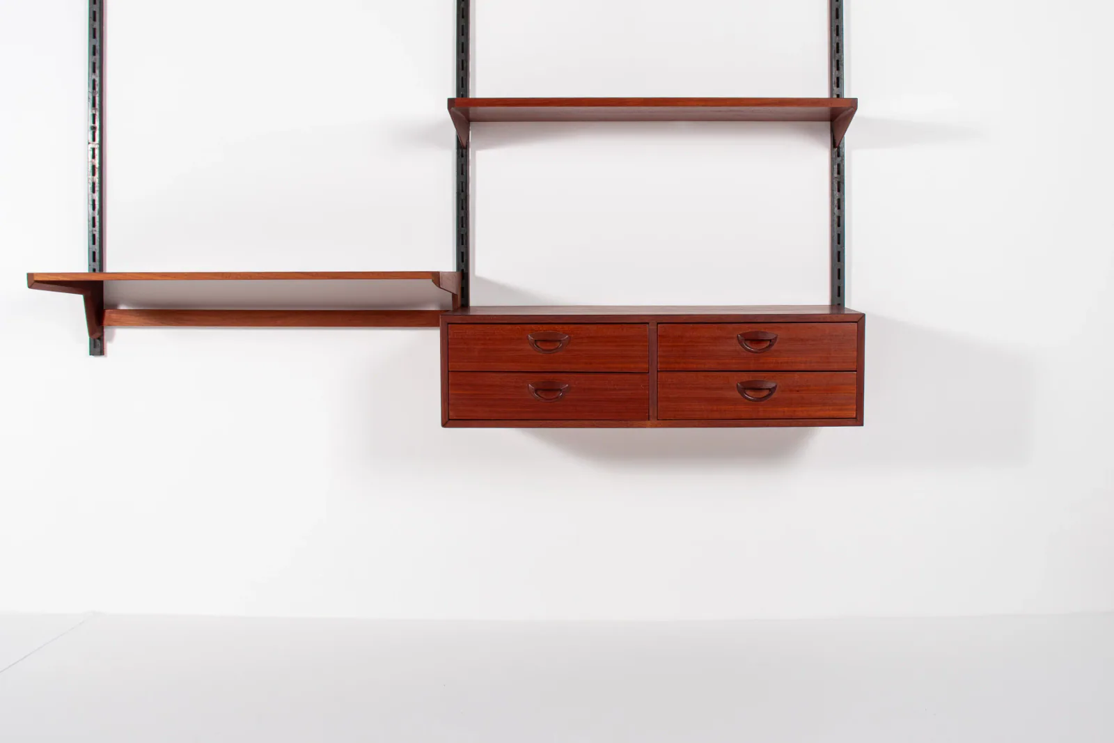 Mid-Century Danish Teak Wall Unit by Kai Kristiansen, 1960s