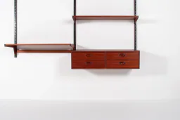 Mid-Century Danish Teak Wall Unit by Kai Kristiansen, 1960s