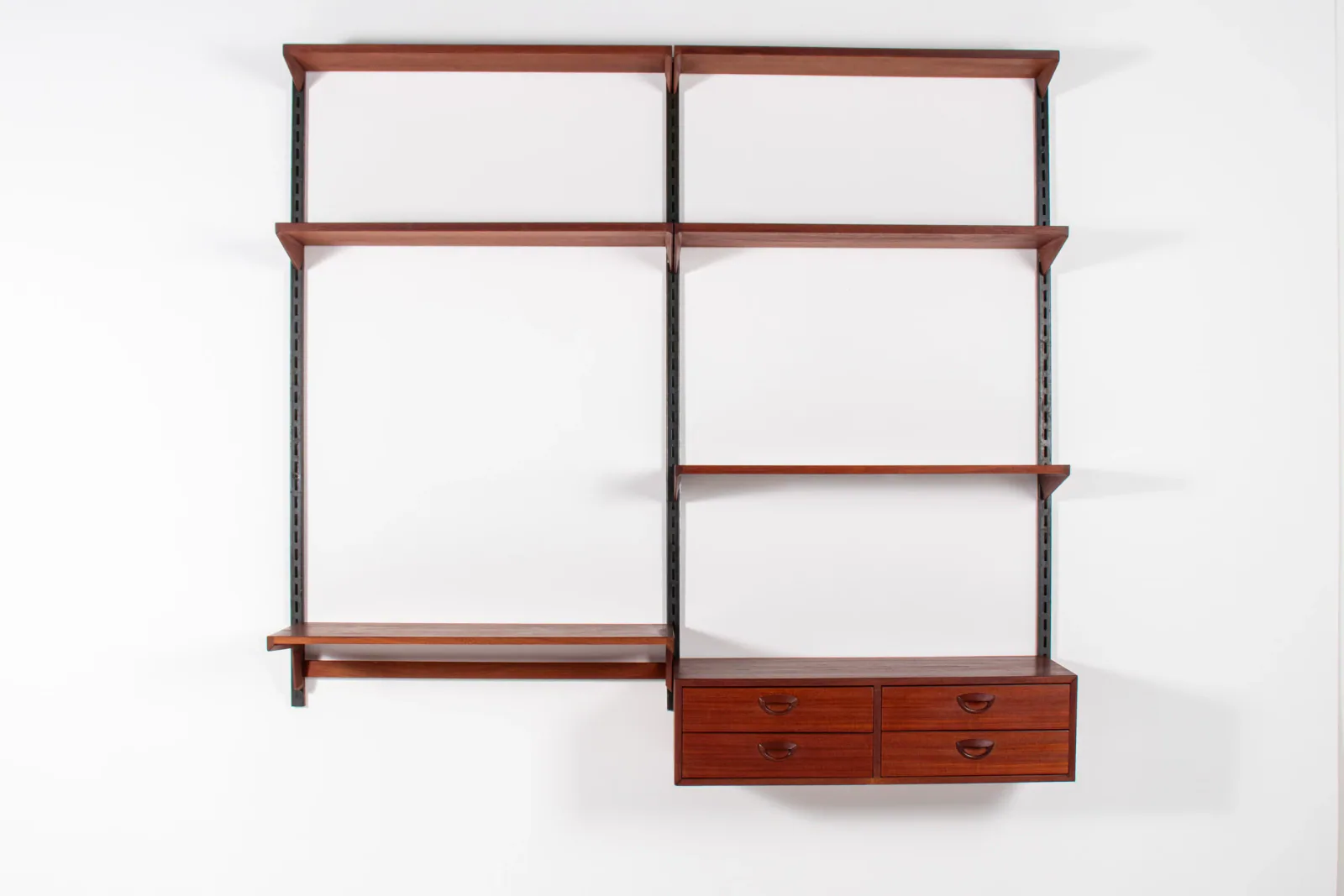 Mid-Century Danish Teak Wall Unit by Kai Kristiansen, 1960s