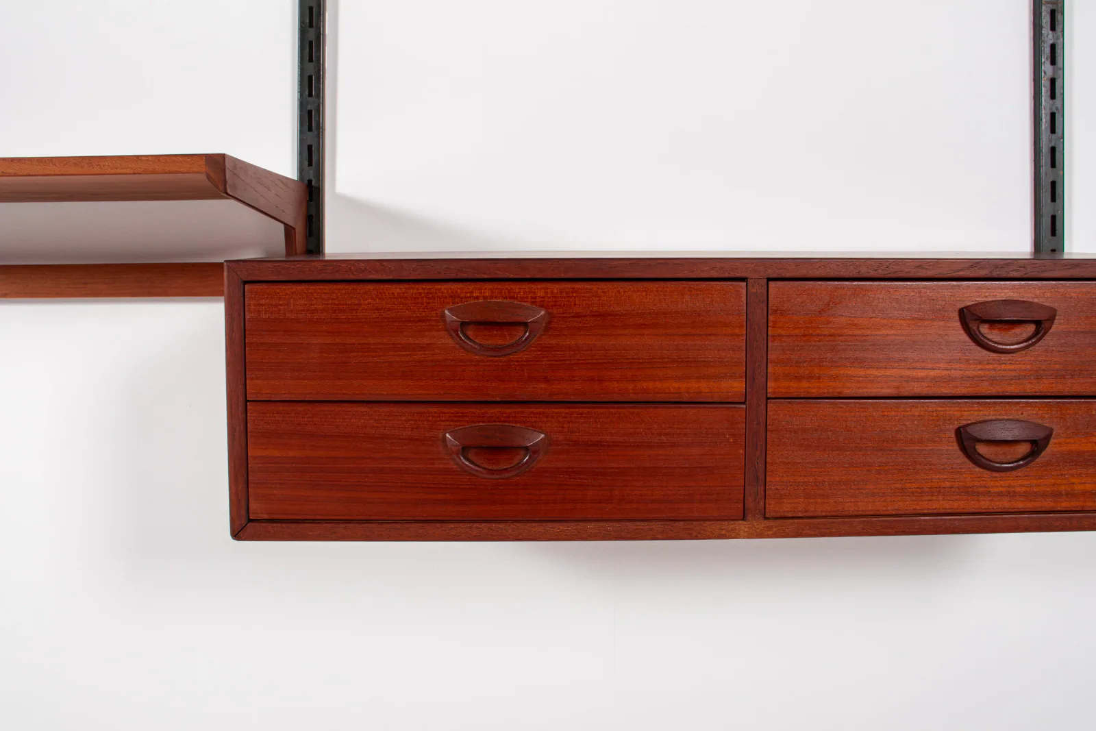 Mid-Century Danish Teak Wall Unit by Kai Kristiansen, 1960s