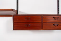 Mid-Century Danish Teak Wall Unit by Kai Kristiansen, 1960s