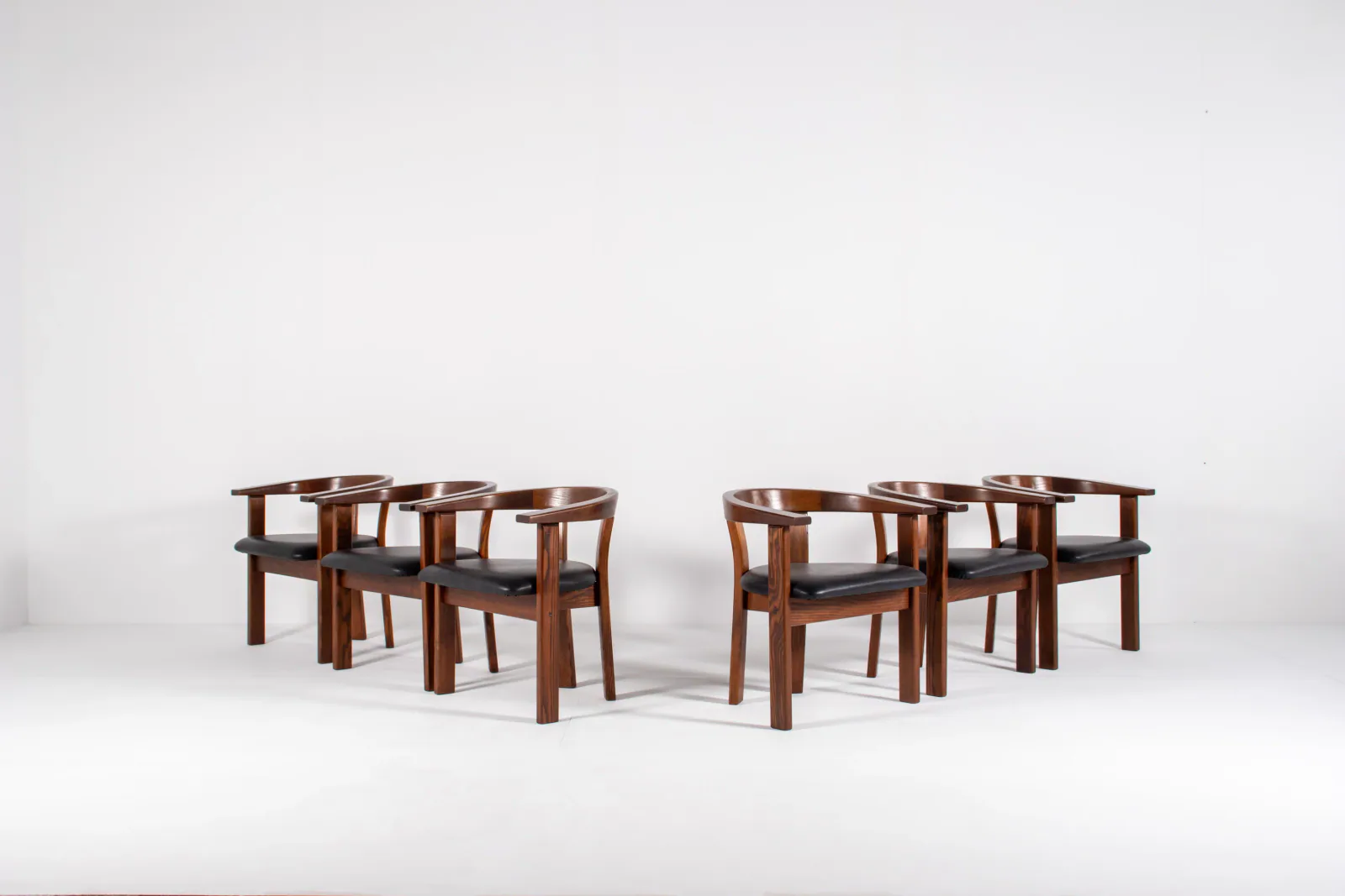 Set of 6 Dining Chairs by Lars Gangsø, Denmark, 1970s