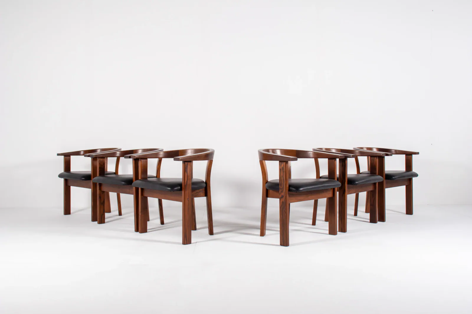 Set of 6 Dining Chairs by Lars Gangsø, Denmark, 1970s