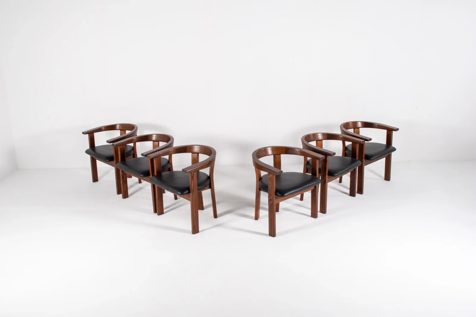 Set of 6 Dining Chairs by Lars Gangsø, Denmark, 1970s