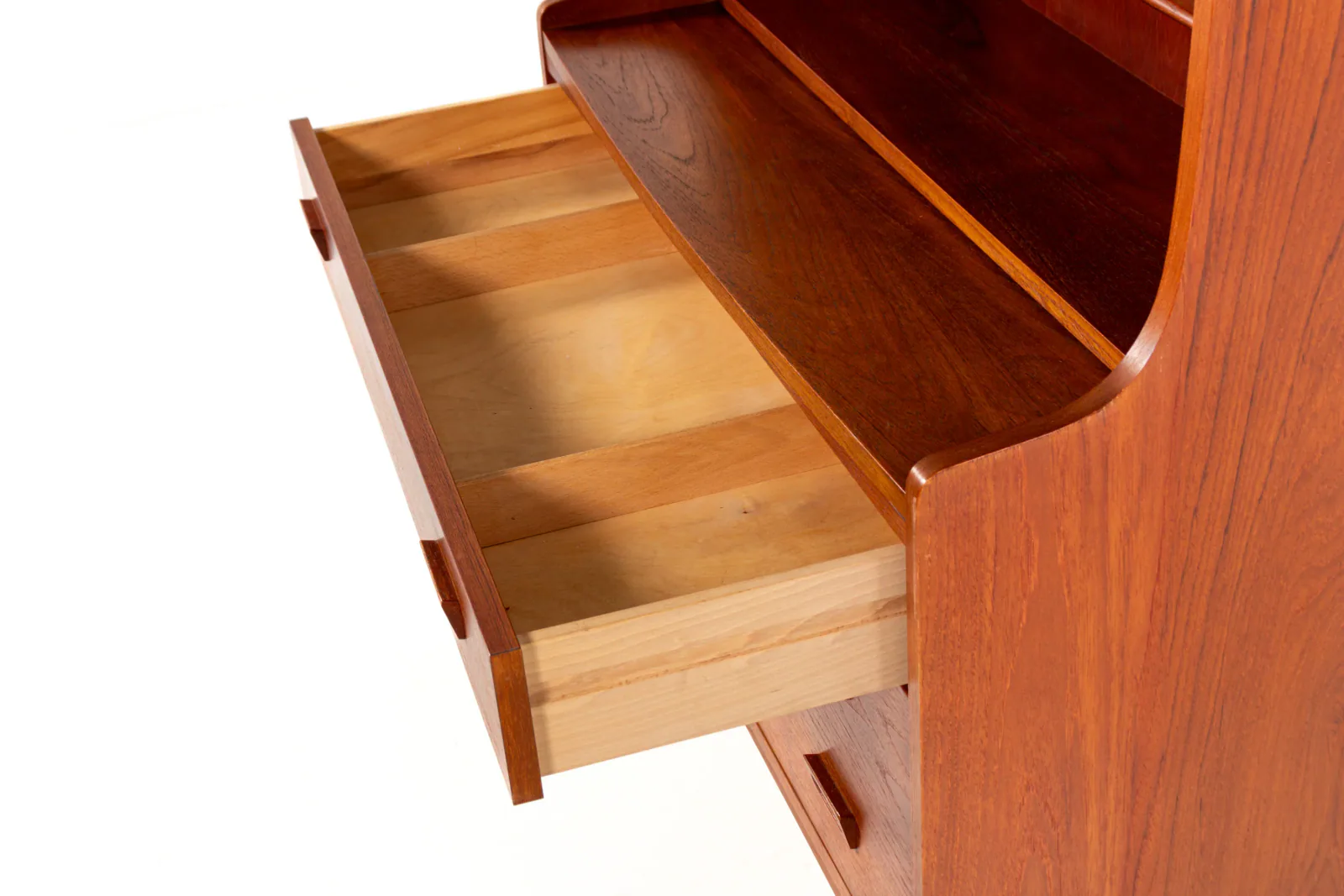 Danish Mid-Century Teak Bookcase Secretary by Johannes Sorth, 1966