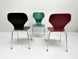Set of 3 Phoenix Danish Modern Chairs, Denmark, 1990s