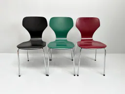 Set of 3 Phoenix Danish Modern Chairs, Denmark, 1990s