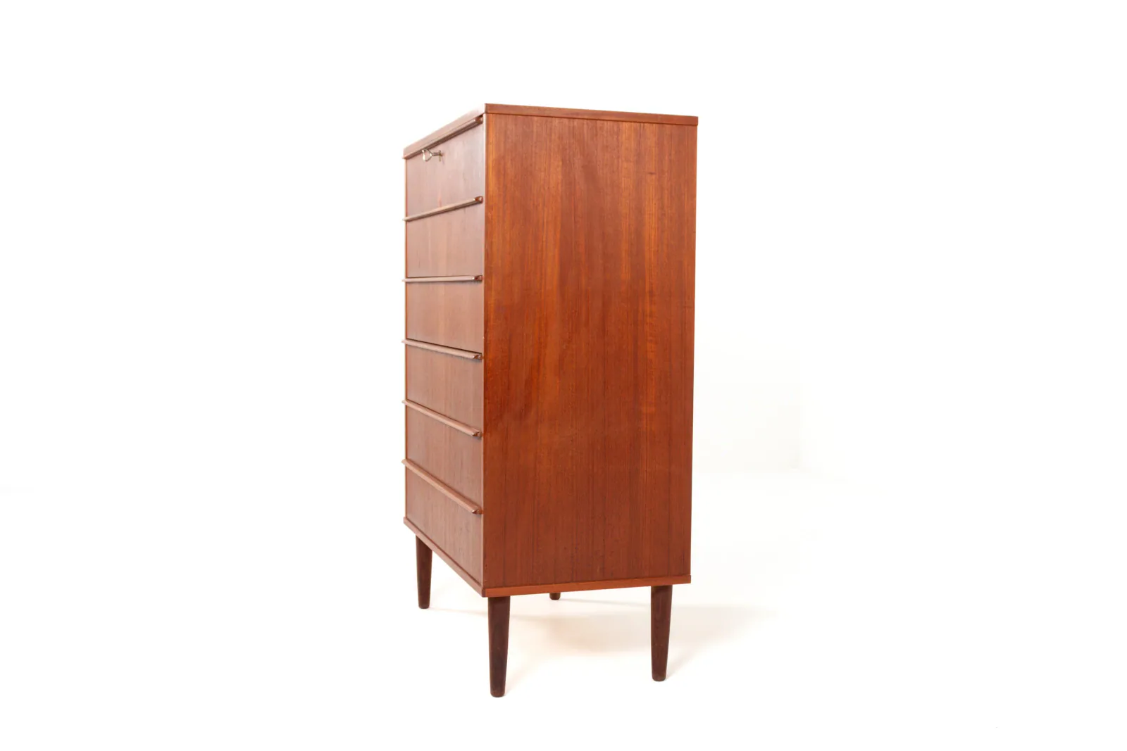Danish Mid-Century Teak Tallboy by Si-Bomi Møbler, 1960s