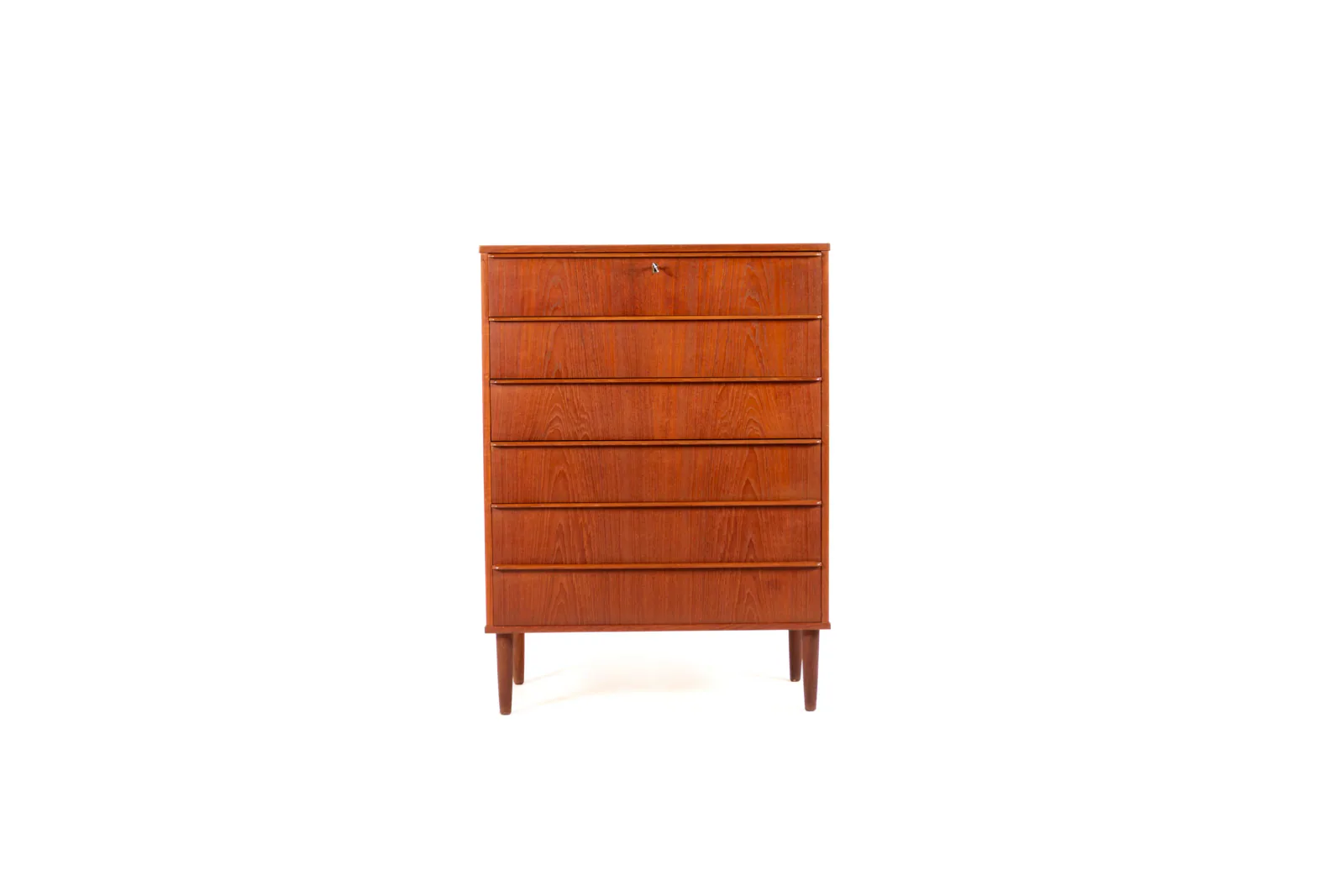 Danish Mid-Century Teak Tallboy by Si-Bomi Møbler, 1960s