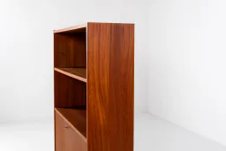 Mid-Century Danish Teak Bookcase with Drop-Down Cabinet by Sejling Skabe, 1960s