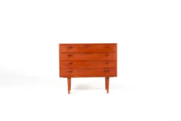Kai Kristiansen Mid-Century Danish Teak Four-Drawer Chest, 1960s