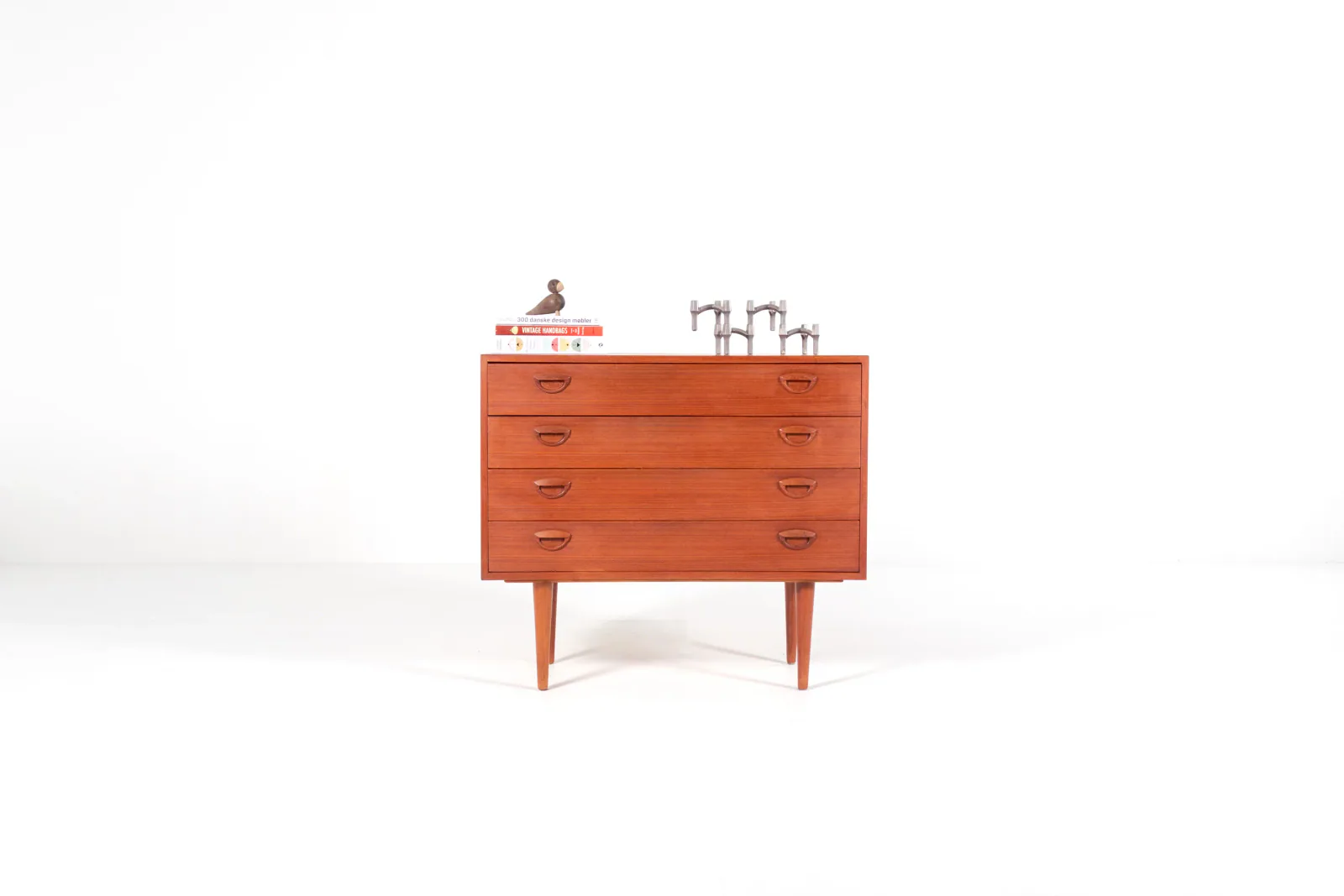Kai Kristiansen Mid-Century Danish Teak Four-Drawer Chest, 1960s