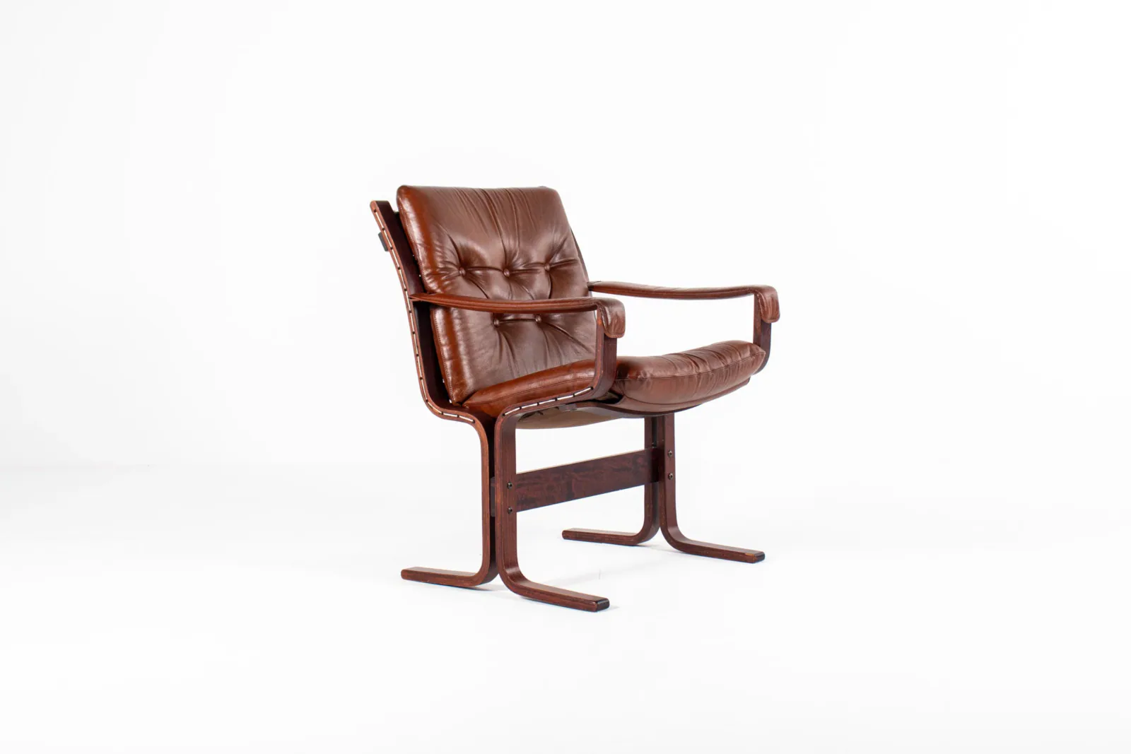 Ingmar Relling Lounge Chair – Rosewood & Leather, Westnofa