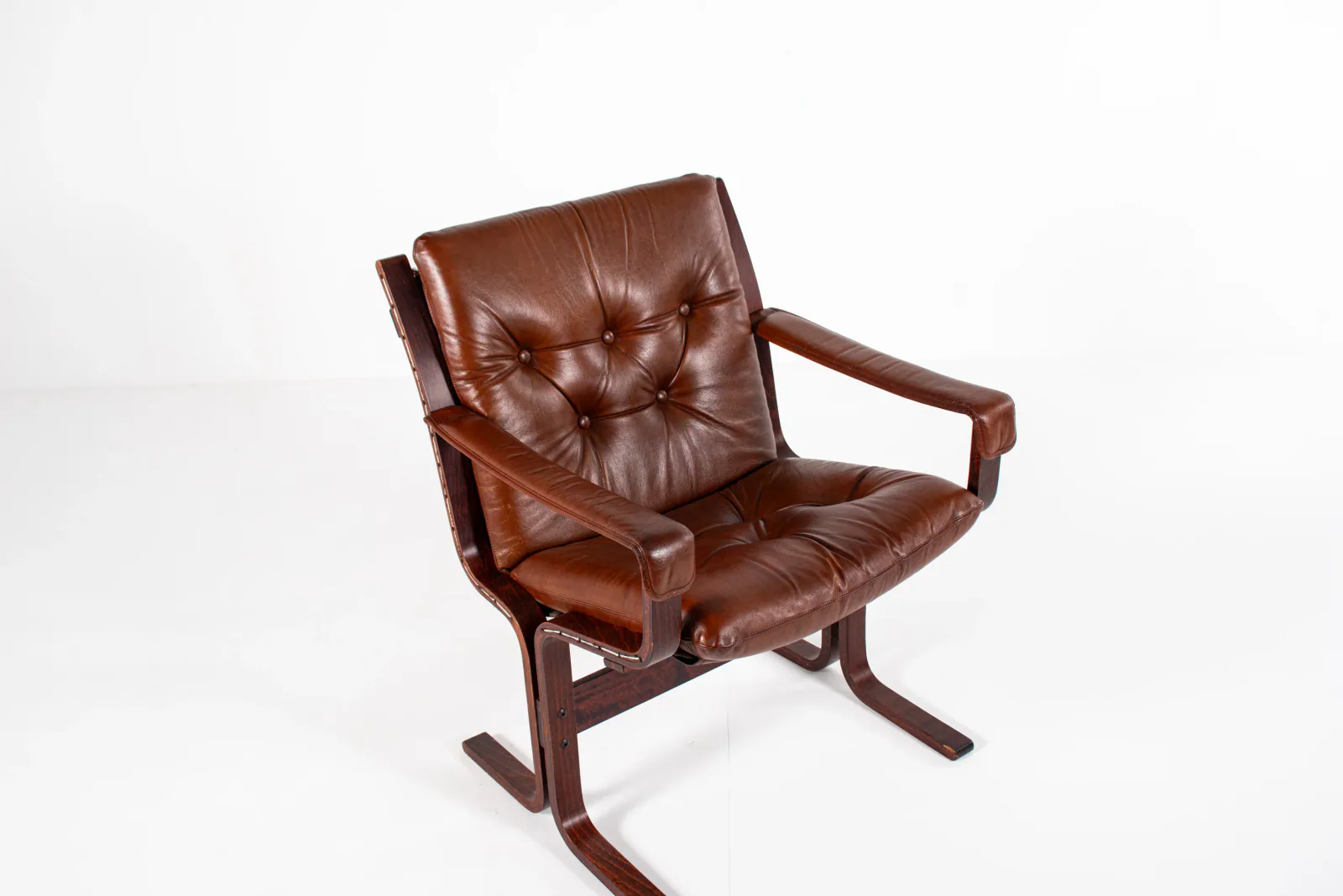Ingmar Relling Lounge Chair – Rosewood & Leather, Westnofa