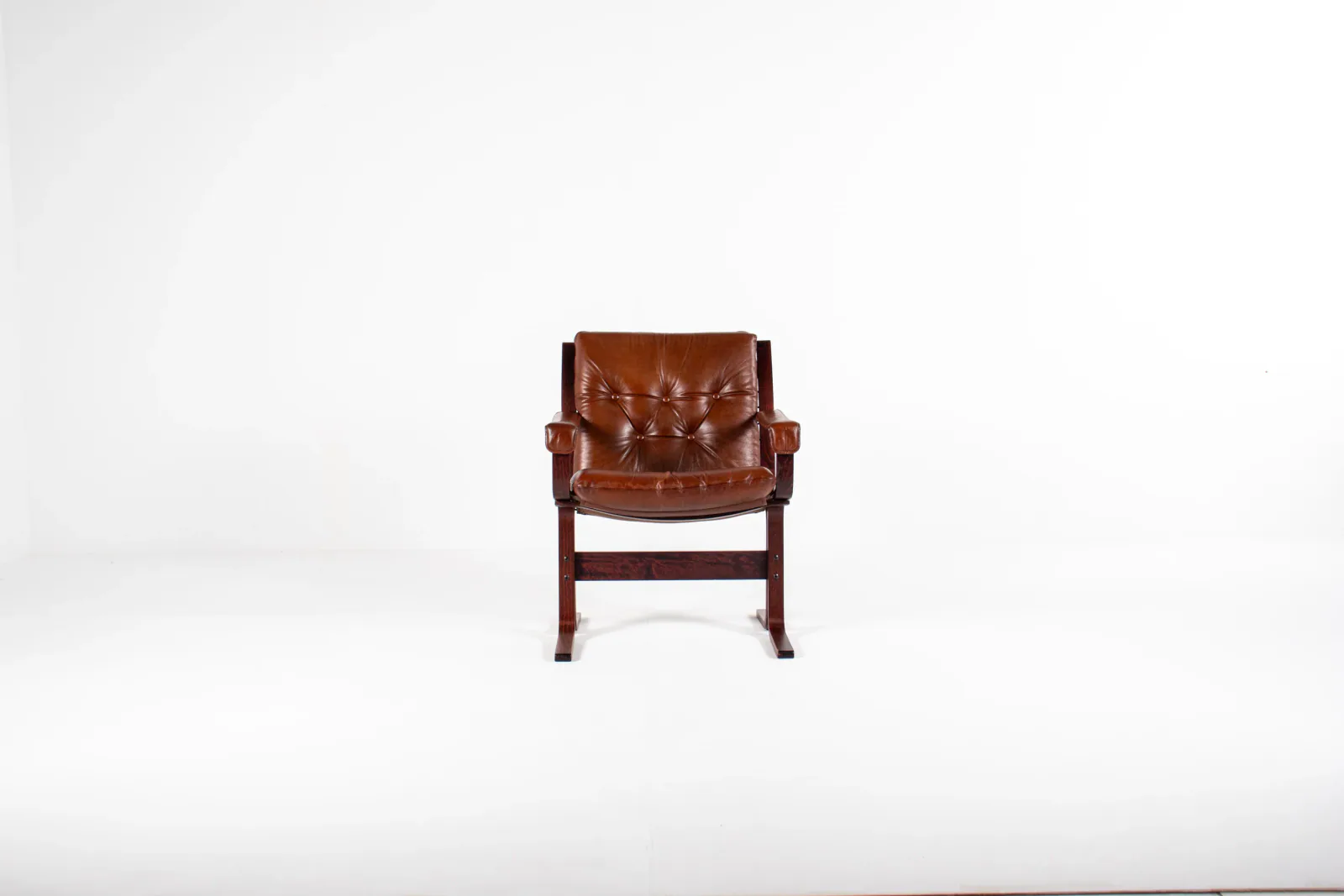 Ingmar Relling Lounge Chair – Rosewood & Leather, Westnofa